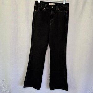 Levi Strauss signature heritage, high-rise flare, black jeans size 2/W 26